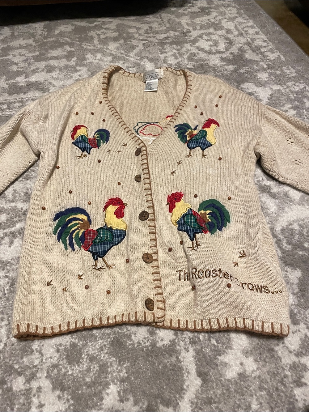 Vintage chicken sweater